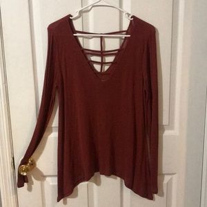 Burnt orange blouse